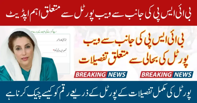 BISP Portal Maintenance June 2025 Check 13500 Payment During Portal Downtime