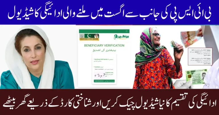 BISP 8171 Payment August 2025 Schedule Date and Eligibility Full Guide