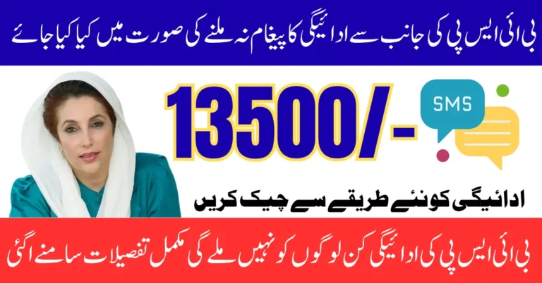 BISP 8171 Payment SMS Delay August 2025 What Should You Do To Check And Receive 13500