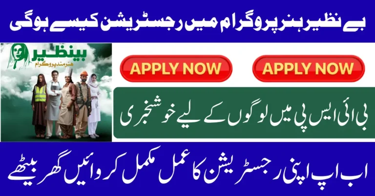 Benazir Hunarmand Program Via Online Portal 2025 Know Full Details Step By Step