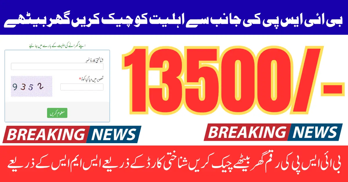 Check BISP Balance Cnic July 2025 Step by Step Guide Full Details