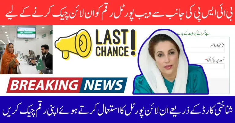 BISP 8171 CNIC Confirmation Payment Tracking New Latest Method 2025 Full Guide