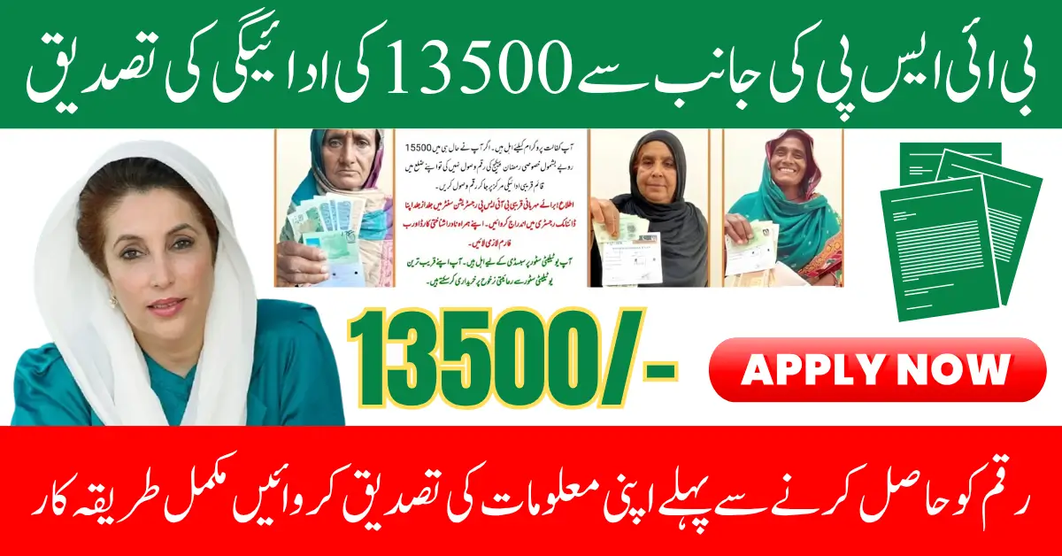 BISP 8171 Verification August 2025 For Registered Women Widrawal 13500 Payment Details Step By Step