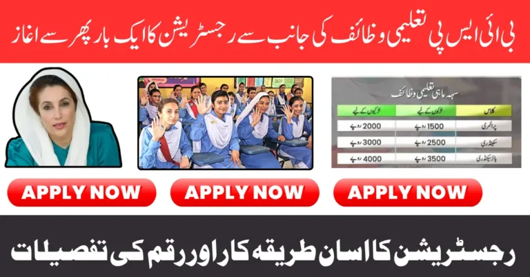 Benazir Taleemi Wazaif Registration Start For Poor Students August 2025 Know Full Guide