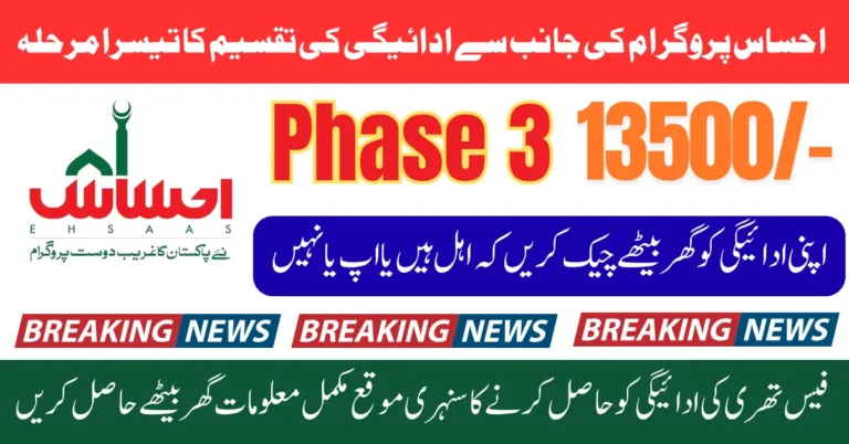 8171 Ehsaas September 2025 Phase 3 Support Detailed Roadmap for Verified Families