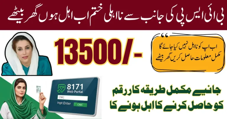 BISP 8171 Disqualification September 2025 Payment Check by CNIC Know Full Guide Step By Step
