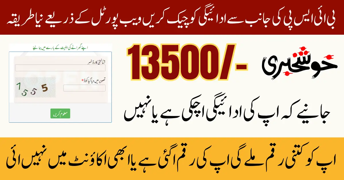 BISP 8171 Portal Re-Launch September 2025 Easy CNIC Verification For Pending Payment