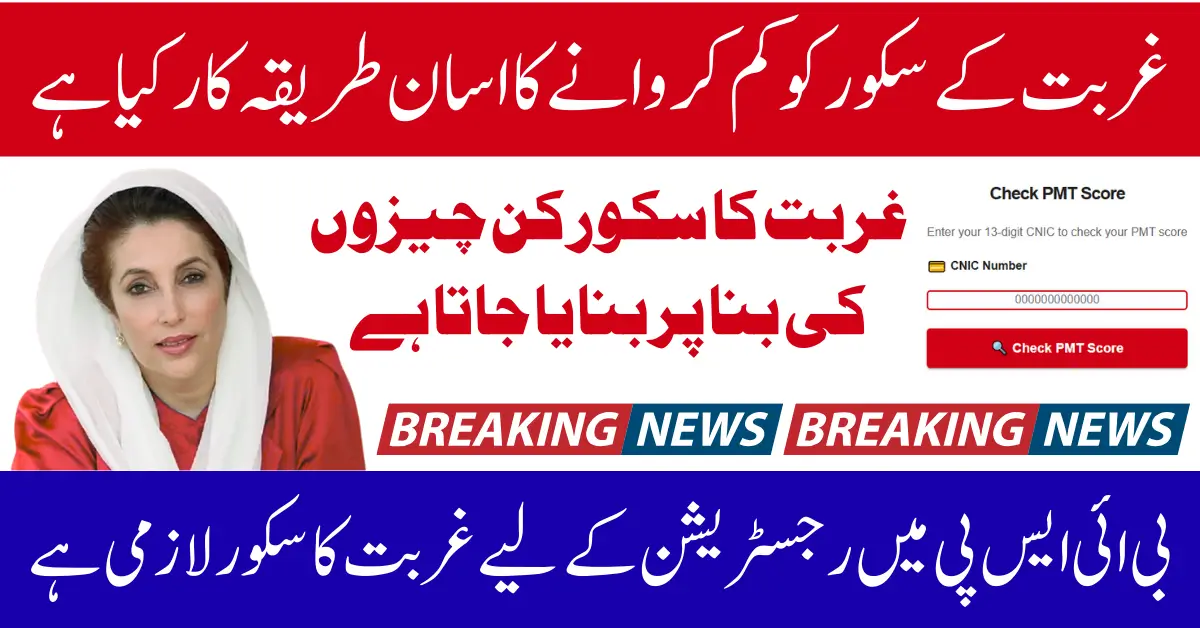 PMT 2025 Complete Guide Score, NADRA Profiling, Survey Date, Bank & District Details