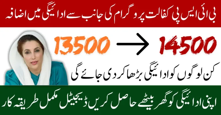 BISP Kafalat 2025 Payment Increase Know Details Which Women Can Get Double Payment Using CNIC