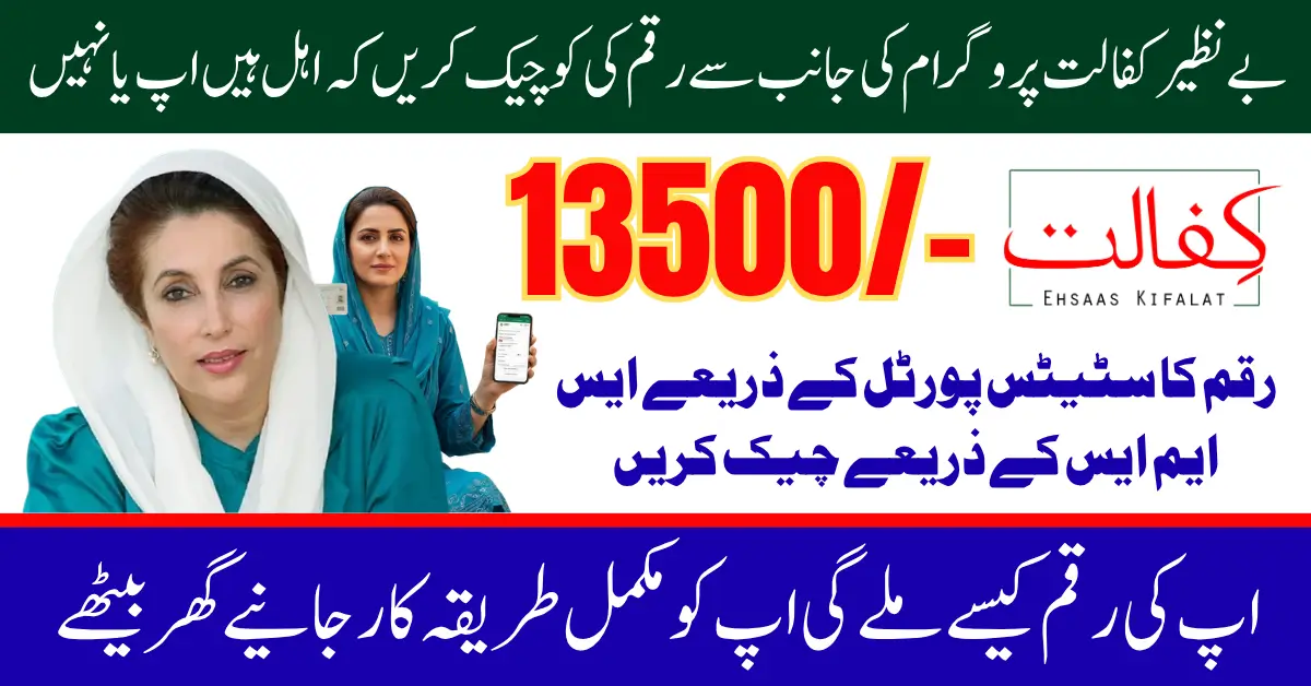 BISP Kafalat October 2025 Payment Status Check Via 8171.bisp.gov.pk Using Orginal CNIC Full Guide