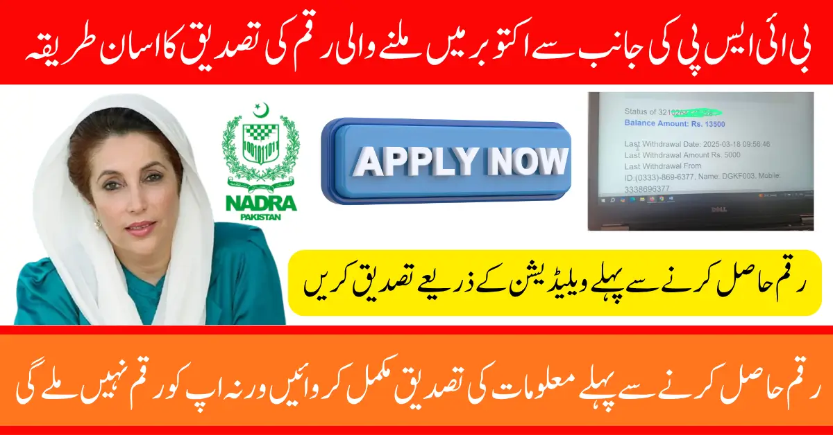 BISP October 2025 Payment, BISP 13500 Update, 8171 Nadra Verification, BISP Digital Account, BISP Eligibility Check, BISP 8171 Portal